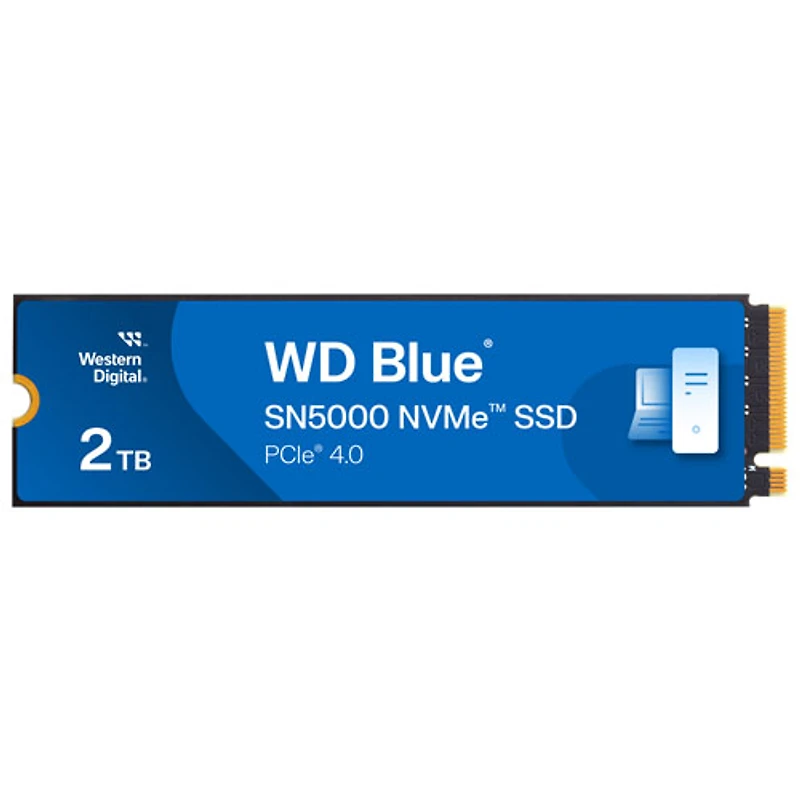 Disque SSD interne NVMe PCI-e WD Blue SN5000 de 2 To (WDBS3F0020BNC-WRSN)