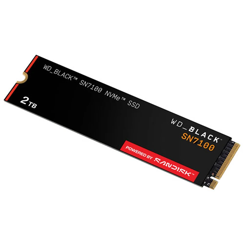 Disque SSD interne NVMe PCI-e WD_BLACK SN7100 de 2 To (WDBELG0020BBK-WRSN)