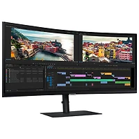 Samsung 34" QHD 100Hz 5ms GTG Curved VA LED FreeSync Monitor (LS34A650UBNXGO) - Black