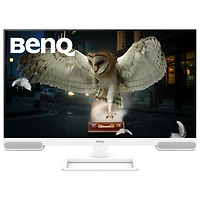 Moniteur de jeu DEL IPS Ultra HD 4K 60 Hz de 27 po de BenQ avec temps de réponse gris à gris de 5 ms (EW2790U) - Blanc