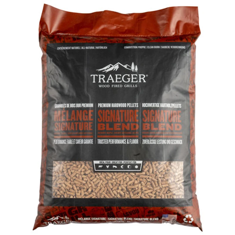 Mélange signature de granulés de bois durs de Traeger - 20 lb Sac