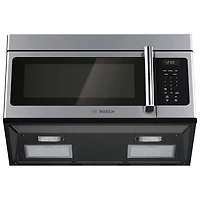 Four à micro-ondes à hotte intégrée 300 series de Bosch - 1,6 pi³ - Acier inoxydable