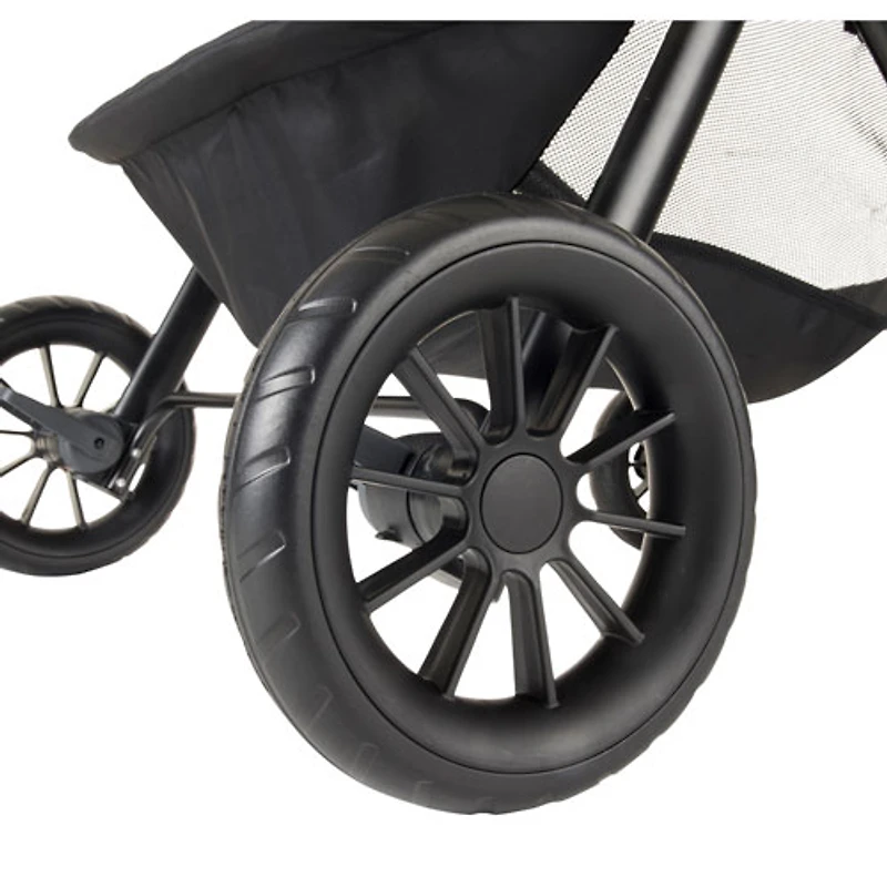 Système de transport Modular Pivot avec siège d'auto de bébé LiteMax d'Evenflo - Gris décontracté