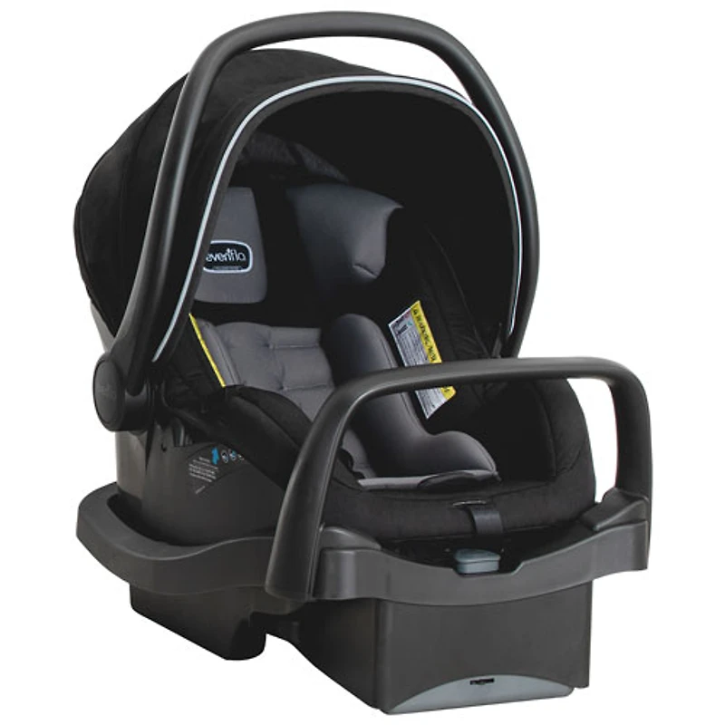 Système de voyage modulaire Pivot Xpand d'Evenflo avec siège d'auto pour bébé LiteMax - Noir Ayrshire