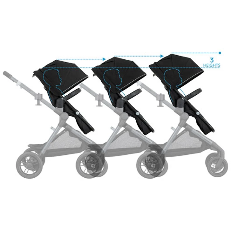 Système de voyage modulaire Pivot Xpand d'Evenflo avec siège d'auto pour bébé LiteMax - Noir Ayrshire