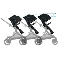 Système de voyage modulaire Pivot Xpand d'Evenflo avec siège d'auto pour bébé LiteMax - Noir Ayrshire