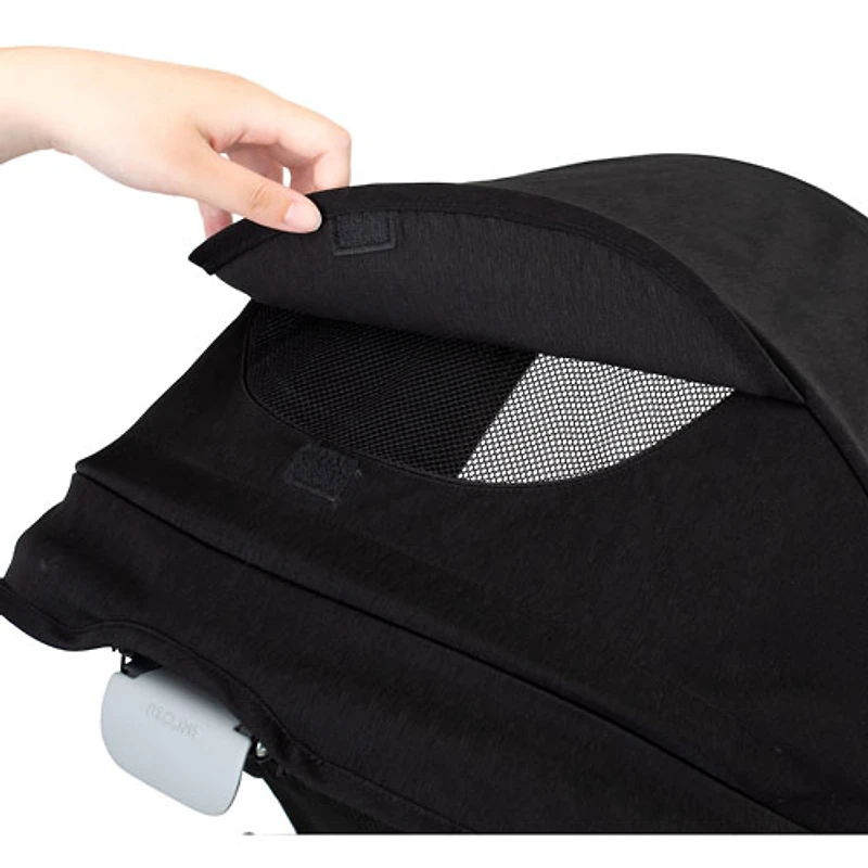 Système de voyage modulaire Pivot Xpand d'Evenflo avec siège d'auto pour bébé LiteMax - Noir Ayrshire