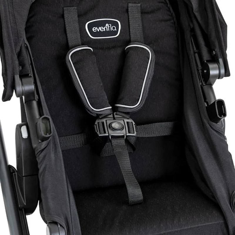 Système de voyage modulaire Pivot Xpand d'Evenflo avec siège d'auto pour bébé LiteMax - Noir Ayrshire