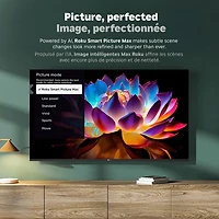 Téléviseur intelligent Roku mini-DEL QLED HDR UHD 4K de 55 po Plus de Roku (55R6C5CA) - 2025