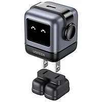 Chargeur mural USB-C GaN PD de 30 W Uno Robot de UGREEN - Gris