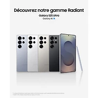 Galaxy S25 Ultra de 512 Go de Samsung - Gris titane - Déverrouillé