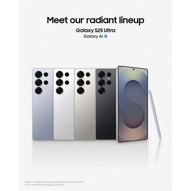 Galaxy S25 Ultra de 512 Go de Samsung - Titane blanc argenté - Déverrouillé