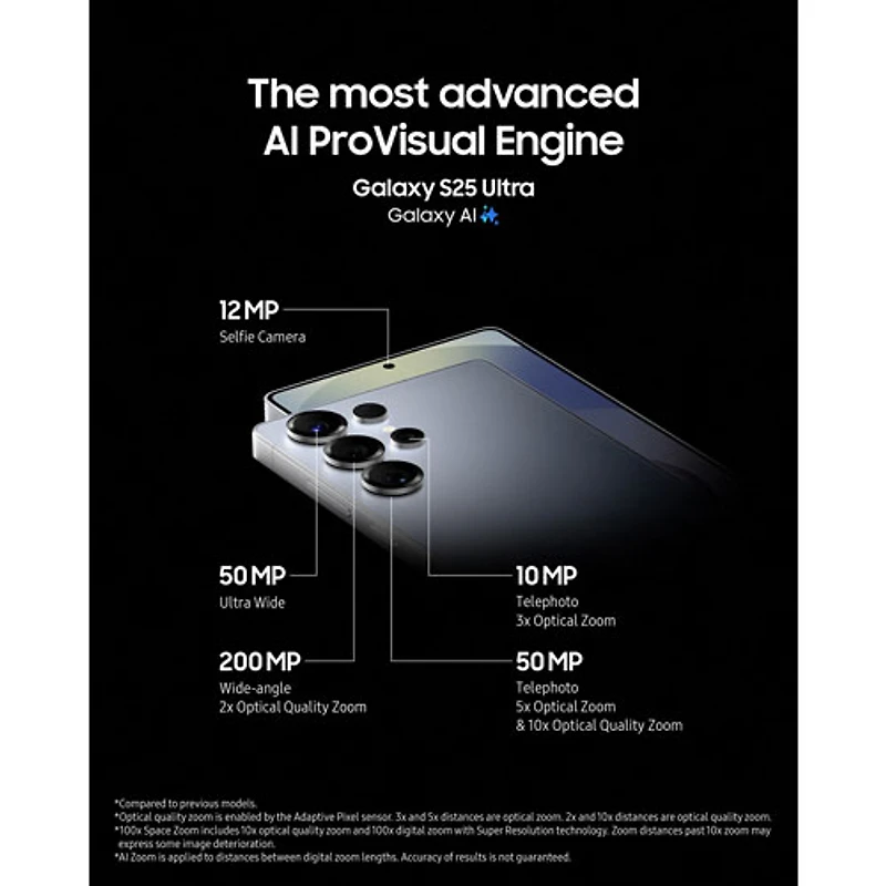 Galaxy S25 de 256 Go de Samsung - Ombre argent - Déverrouillé