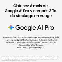 Galaxy S25 de 256 Go de Samsung - Menthe - Déverrouillé