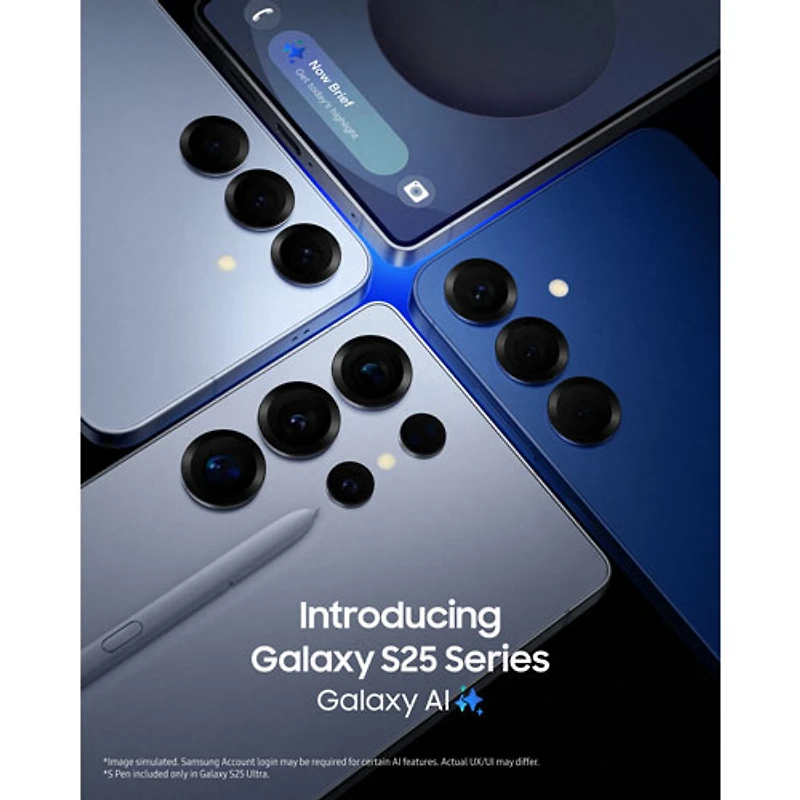Galaxy S25+ (Plus) de 256 Go de Samsung - Ombre argent - Déverrouillé