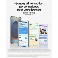 Galaxy S25+ (Plus) de 256 Go de Samsung - Ombre argent - Déverrouillé