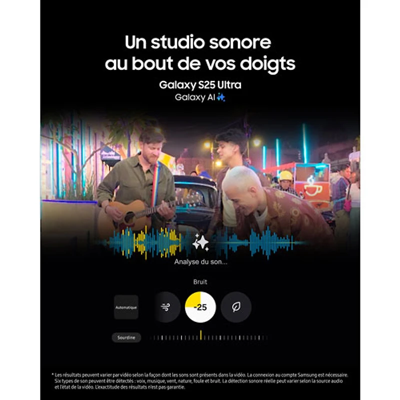 Galaxy S25+ (Plus) de 256 Go de Samsung - Ombre argent - Déverrouillé