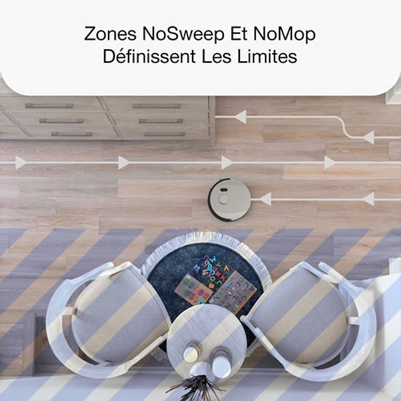 Aspirateur robot-vadrouille connecté Wi-Fi à vidage automatique UltraVision de bObsweep - Acier inoxydable - Exclusivité Best Buy