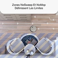 Aspirateur robot-vadrouille connecté Wi-Fi à vidage automatique UltraVision de bObsweep - Acier inoxydable - Exclusivité Best Buy