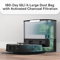 Aspirateur robot-vadrouille connecté Wi-Fi à vidage automatique UltraVision de bObsweep - Acier inoxydable - Exclusivité Best Buy