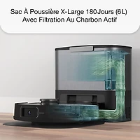 Aspirateur robot-vadrouille connecté Wi-Fi à vidage automatique UltraVision de bObsweep - Acier inoxydable - Exclusivité Best Buy