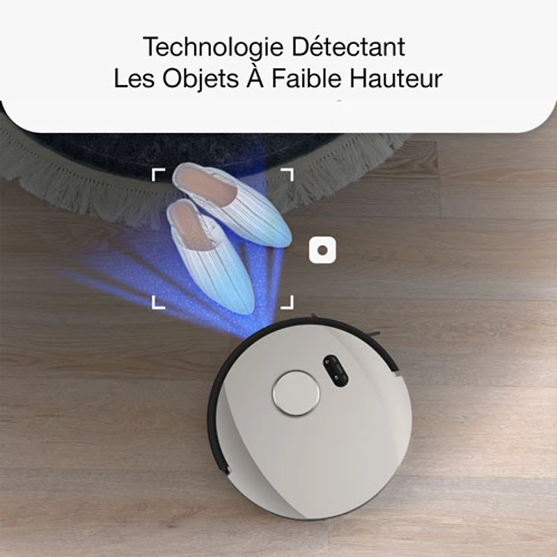 Aspirateur robot-vadrouille connecté Wi-Fi à vidage automatique UltraVision de bObsweep - Acier inoxydable - Exclusivité Best Buy
