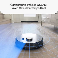 Aspirateur robot-vadrouille connecté Wi-Fi à vidage automatique UltraVision de bObsweep - Acier inoxydable - Exclusivité Best Buy