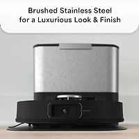 Aspirateur robot-vadrouille connecté Wi-Fi à vidage automatique UltraVision de bObsweep - Acier inoxydable - Exclusivité Best Buy