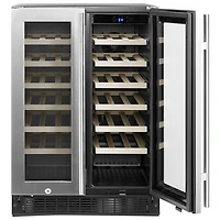 Insignia 21-Bottle / 64-Can Dual Zone Wine/Beverage Cooler (NS-BC2ZSS1-C) - Only at Best Buy