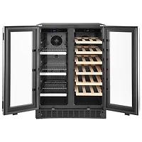 Insignia 21-Bottle / 64-Can Dual Zone Wine/Beverage Cooler (NS-BC2ZSS1-C) - Only at Best Buy