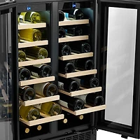 Insignia 21-Bottle / 64-Can Dual Zone Wine/Beverage Cooler (NS-BC2ZSS1-C) - Only at Best Buy
