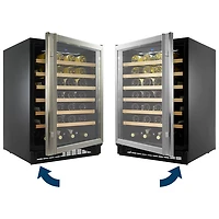 Insignia 24" 61-Bottle Built-In Wine Cooler (NS-BI1ZWC-C) - Only at Best Buy