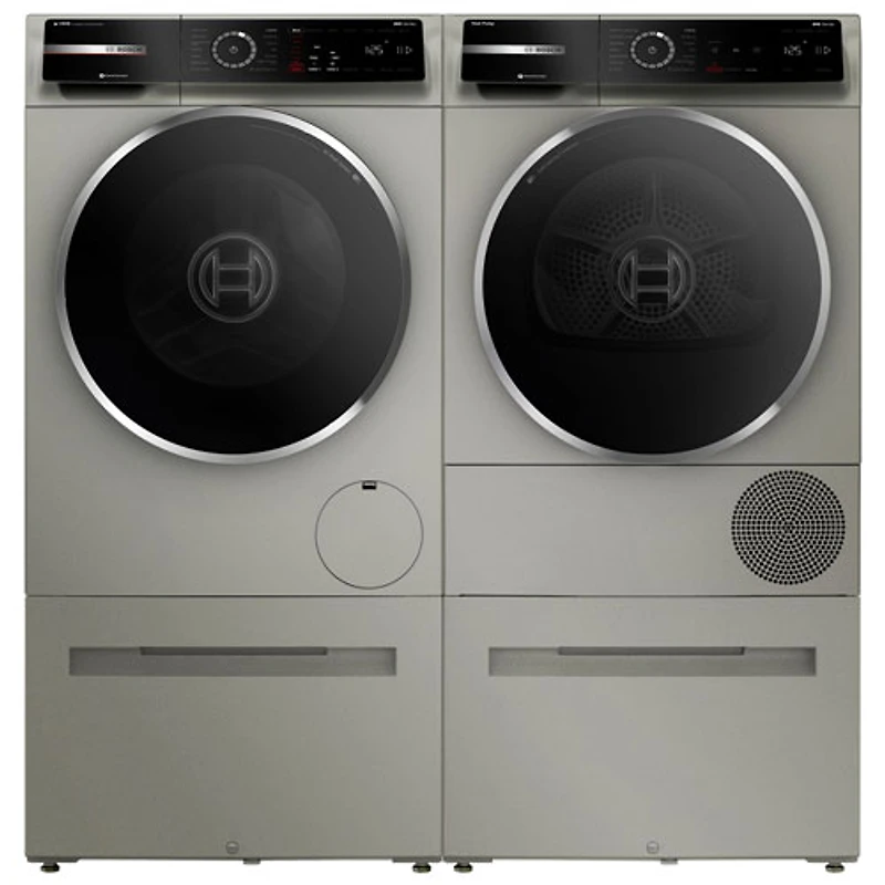 Sécheuse électrique à pompe à chaleur de 4,0 pi³ série 800 de Bosch (WQB245AXUC) - Acier perlé