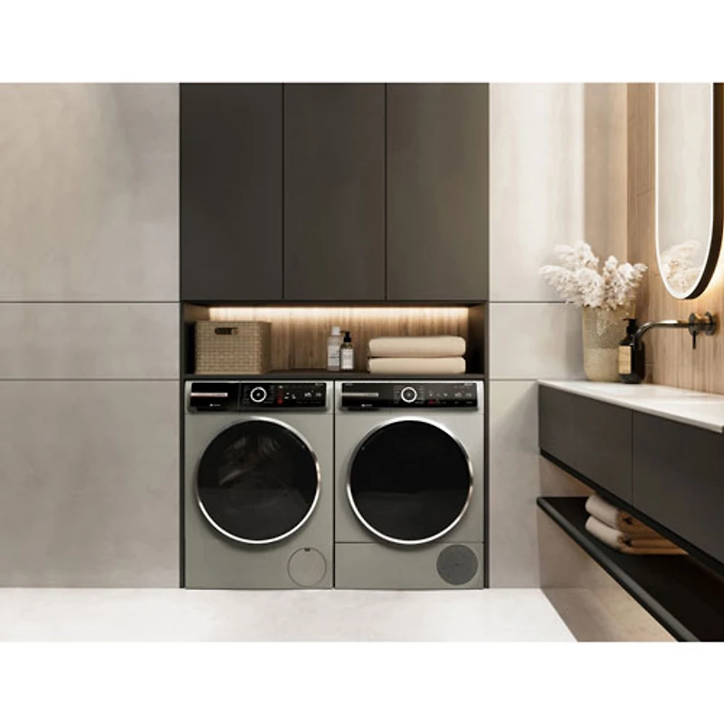 Sécheuse électrique à pompe à chaleur de 4,0 pi³ série 800 de Bosch (WQB245AXUC) - Acier perlé