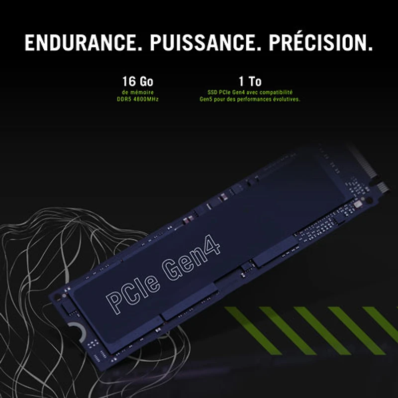 Portable de jeu 165 Hz de 16 po ROG Strix G16 d'ASUS (Core i7-13650HX d'Intel/RAM 16 Go/SSD 1 To/RTX 4060/Windows 11)