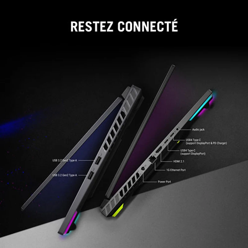 Portable de jeu 165 Hz de 16 po ROG Strix G16 d'ASUS (Core i7-13650HX d'Intel/RAM 16 Go/SSD 1 To/RTX 4060/Windows 11)