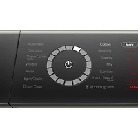 Bosch 800 Series 2.4 Cu. Ft. High Efficiency Compact Front Load Washer (WGB246AXUC) - Pearl Steel