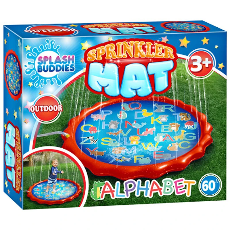 Splash Buddies Outdoor 60" Alphabet Sprinkler Spray Mat (BH78202)