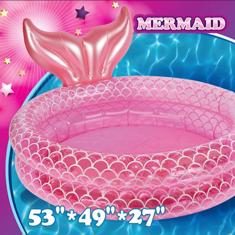 Piscine gonflable de sirènes pour enfants de Splash Buddies (BH72360) - Rose