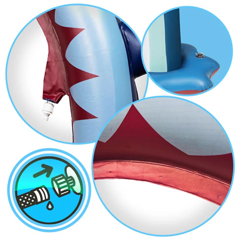 Arroseur en forme de requin pour l'extérieur de Splash Buddies (BH53265)- Bleu