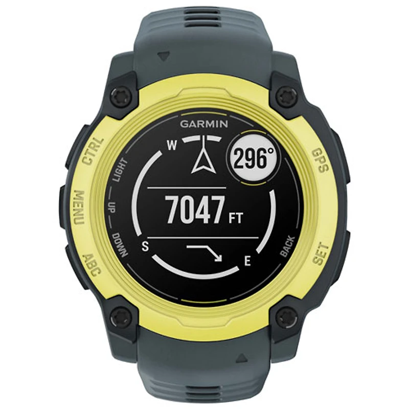 Montre intelligente multisport Bluetooth Instinct E de 40 mm de Garmin - Lime électrique/Crépuscule