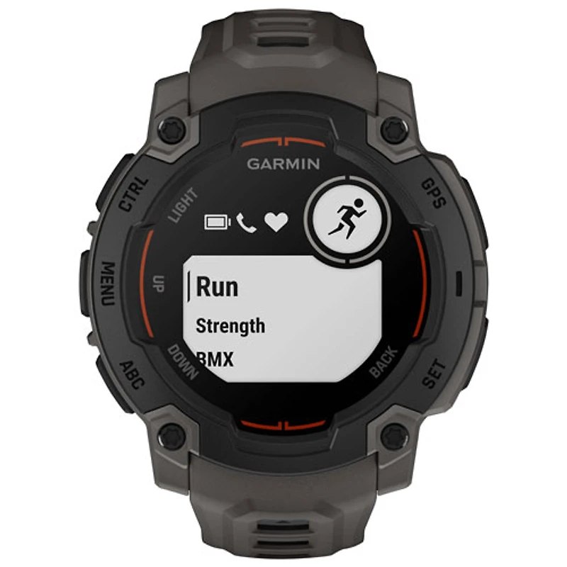 Montre intelligente multisport Bluetooth de 45 mm Instinct E de Garmin - Noir/Anthracite