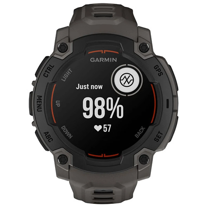 Montre intelligente multisport Bluetooth de 45 mm Instinct E de Garmin - Noir/Anthracite