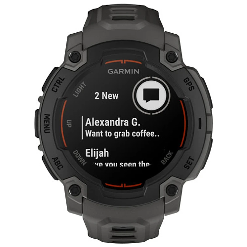 Montre intelligente multisport Bluetooth de 45 mm Instinct E de Garmin - Noir/Anthracite