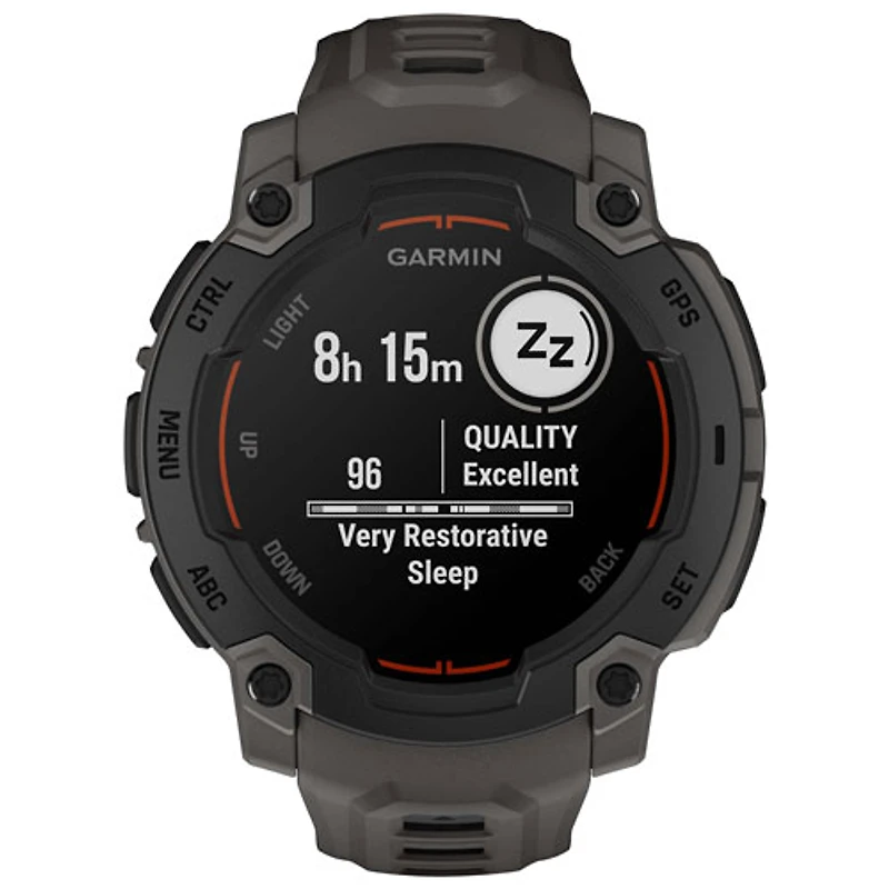 Montre intelligente multisport Bluetooth de 45 mm Instinct E de Garmin - Noir/Anthracite