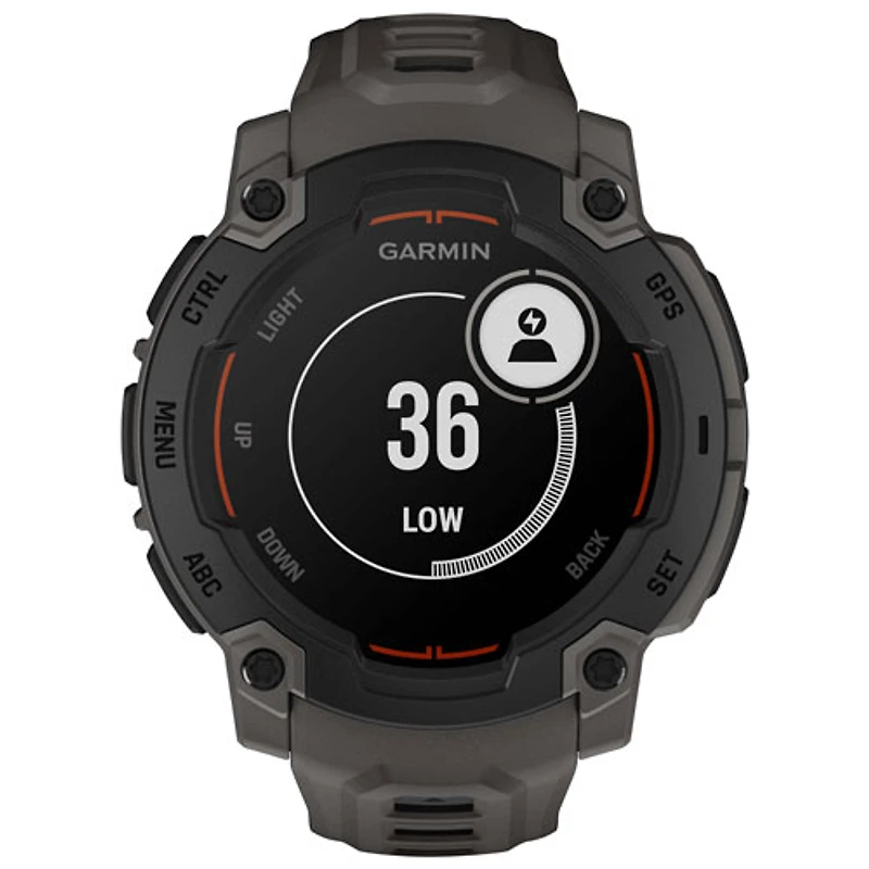 Montre intelligente multisport Bluetooth de 45 mm Instinct E de Garmin - Noir/Anthracite