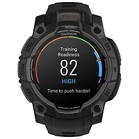 Montre intelligente multisport Bluetooth de 45 mm Instinct 3 AMOLED de Garmin - Noir
