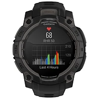 Montre intelligente multisport Bluetooth de 45 mm Instinct 3 AMOLED de Garmin - Noir