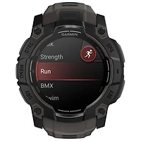 Garmin Instinct 3 AMOLED 50mm Bluetooth Multisport Smartwatch - Black/Charcoal