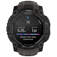 Garmin Instinct 3 AMOLED 50mm Bluetooth Multisport Smartwatch - Black/Charcoal